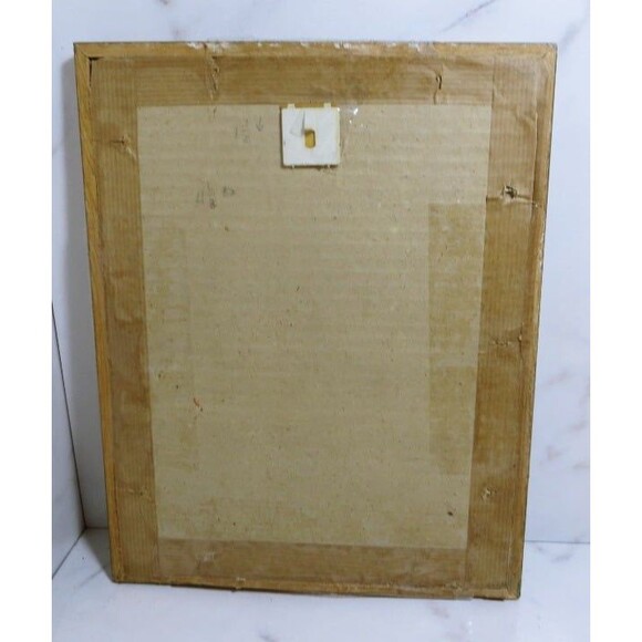 Etched Print THE FINN by Andrew Wyeth Vintage Frame & Matted  10 x 8 - Picture 3 of 3